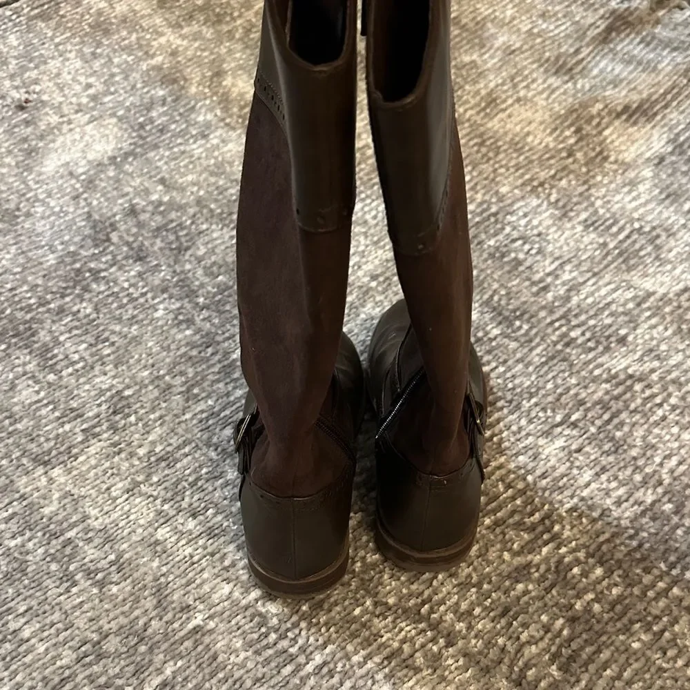 Brown Leather Knee-High riding boot Boots 13 children’s place